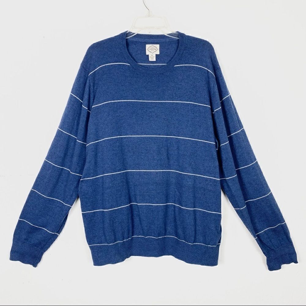 St. John’s Bay Blue & White Striped Sweater